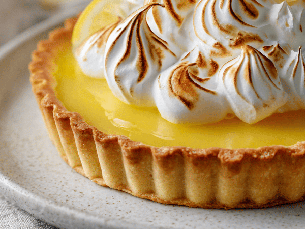 Zitronen-Schmand-Tarte mit Schweizer Baiser